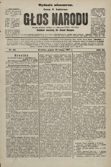 Głos Narodu : dziennik polityczny, założony w r. 1893 przez Józefa Rogosza (wydanie wieczorne). 1907, nr 83