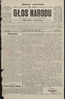 Głos Narodu : dziennik polityczny, założony w r. 1893 przez Józefa Rogosza (wydanie poranne). 1907, nr 84