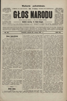 Głos Narodu : dziennik polityczny, założony w r. 1893 przez Józefa Rogosza (wydanie poranne). 1907, nr 86