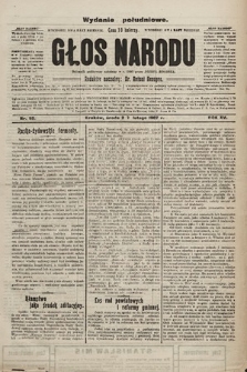 Głos Narodu : dziennik polityczny, założony w r. 1893 przez Józefa Rogosza (wydanie poranne). 1907, nr 92