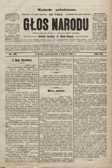 Głos Narodu : dziennik polityczny, założony w r. 1893 przez Józefa Rogosza (wydanie poranne). 1907, nr 100