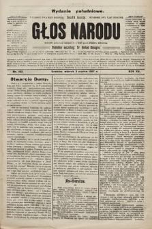 Głos Narodu : dziennik polityczny, założony w r. 1893 przez Józefa Rogosza (wydanie poranne). 1907, nr 102