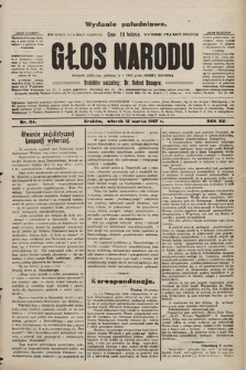 Głos Narodu : dziennik polityczny, założony w r. 1893 przez Józefa Rogosza (wydanie poranne). 1907, nr 114