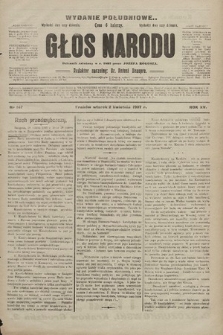 Głos Narodu : dziennik polityczny, założony w r. 1893 przez Józefa Rogosza (wydanie poranne). 1907, nr 147