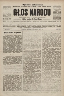 Głos Narodu : dziennik polityczny, założony w r. 1893 przez Józefa Rogosza (wydanie poranne). 1907, nr 165