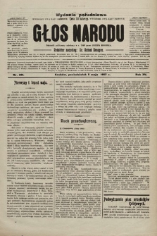 Głos Narodu : dziennik polityczny, założony w r. 1893 przez Józefa Rogosza (wydanie poranne). 1907, nr 201