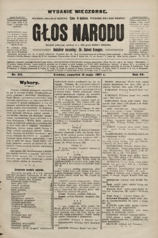 Głos Narodu : dziennik polityczny, założony w r. 1893 przez Józefa Rogosza (wydanie wieczorne). 1907, nr 215