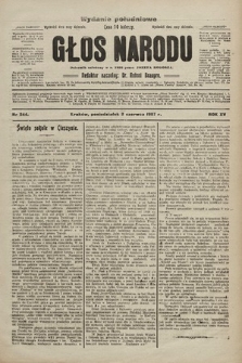 Głos Narodu : dziennik polityczny, założony w r. 1893 przez Józefa Rogosza (wydanie poranne). 1907, nr 244