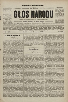 Głos Narodu : dziennik polityczny, założony w r. 1893 przez Józefa Rogosza (wydanie poranne). 1907, nr 258