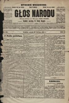 Głos Narodu : dziennik polityczny, założony w r. 1893 przez Józefa Rogosza (wydanie wieczorne). 1907, nr 287
