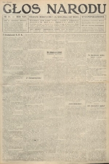 Głos Narodu (wydanie popołudniowe). 1917, nr 18