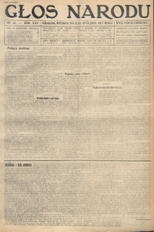 Głos Narodu (wydanie popołudniowe). 1917, nr 20
