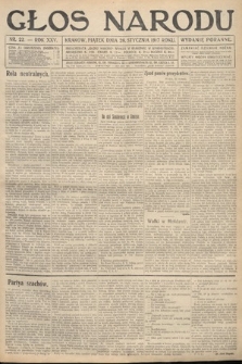 Głos Narodu (wydanie poranne). 1917, nr 22