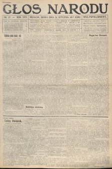 Głos Narodu (wydanie popołudniowe). 1917, nr 27