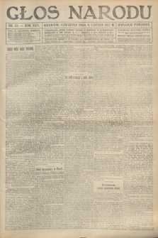 Głos Narodu (wydanie poranne). 1917, nr 33