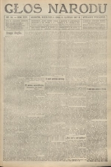 Głos Narodu (wydanie popołudniowe). 1917, nr 36