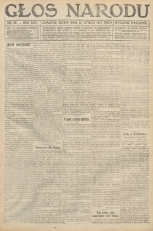 Głos Narodu (wydanie poranne). 1917, nr 38
