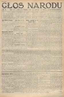 Głos Narodu (wydanie popołudniowe). 1917, nr 41