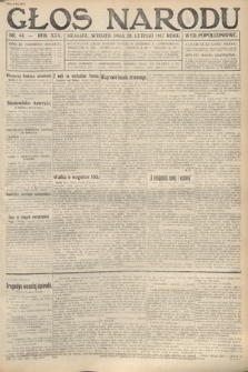 Głos Narodu (wydanie popołudniowe). 1917, nr 44