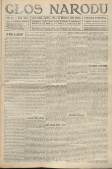 Głos Narodu (wydanie poranne). 1917, nr 44