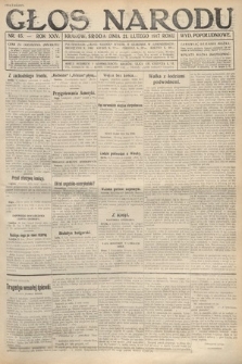 Głos Narodu (wydanie popołudniowe). 1917, nr 45