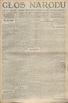 Głos Narodu (wydanie poranne). 1917, nr 47