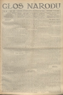 Głos Narodu (wydanie poranne). 1917, nr 49
