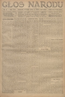 Głos Narodu (wydanie poranne). 1917, nr 61