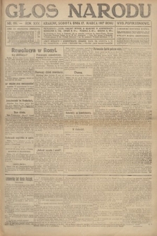 Głos Narodu (wydanie popołudniowe). 1917, nr 66