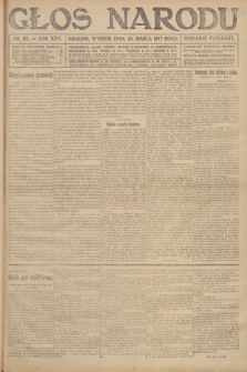 Głos Narodu (wydanie poranne). 1917, nr 67
