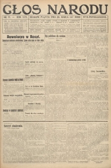 Głos Narodu (wydanie popołudniowe). 1917, nr 71