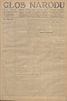 Głos Narodu (wydanie poranne). 1917, nr 79