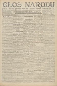 Głos Narodu (wydanie poranne). 1917, nr 85