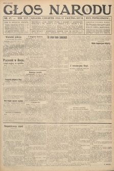 Głos Narodu (wydanie popołudniowe). 1917, nr 87