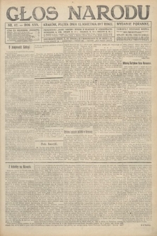Głos Narodu (wydanie poranne). 1917, nr 87