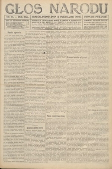 Głos Narodu (wydanie poranne). 1917, nr 88