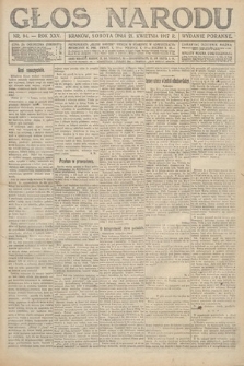 Głos Narodu (wydanie poranne). 1917, nr 94