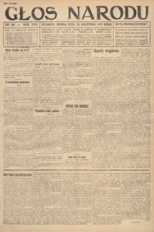 Głos Narodu (wydanie popołudniowe). 1917, nr 98