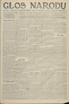 Głos Narodu (wydanie poranne). 1917, nr 100