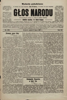 Głos Narodu : dziennik polityczny, założony w r. 1893 przez Józefa Rogosza (wydanie poranne). 1907, nr 296