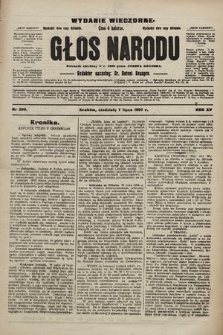 Głos Narodu : dziennik polityczny, założony w r. 1893 przez Józefa Rogosza (wydanie wieczorne). 1907, nr 299
