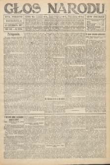 Głos Narodu (wydanie poranne). 1917, nr 142