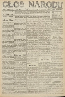 Głos Narodu (wydanie poranne). 1917, nr 144