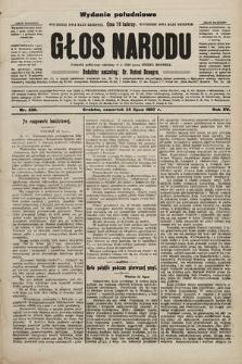 Głos Narodu : dziennik polityczny, założony w r. 1893 przez Józefa Rogosza (wydanie poranne). 1907, nr 330