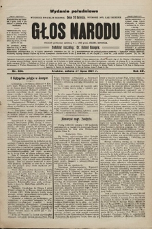 Głos Narodu : dziennik polityczny, założony w r. 1893 przez Józefa Rogosza (wydanie poranne). 1907, nr 334