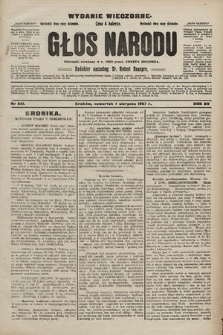 Głos Narodu : dziennik polityczny, założony w r. 1893 przez Józefa Rogosza (wydanie wieczorne). 1907, nr 341