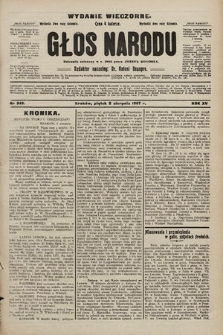 Głos Narodu : dziennik polityczny, założony w r. 1893 przez Józefa Rogosza (wydanie wieczorne). 1907, nr 343