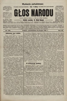 Głos Narodu : dziennik polityczny, założony w r. 1893 przez Józefa Rogosza (wydanie poranne). 1907, nr 370