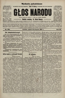 Głos Narodu : dziennik polityczny, założony w r. 1893 przez Józefa Rogosza (wydanie poranne). 1907, nr 390