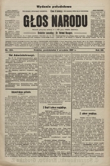 Głos Narodu : dziennik polityczny, założony w r. 1893 przez Józefa Rogosza (wydanie poranne). 1907, nr 394